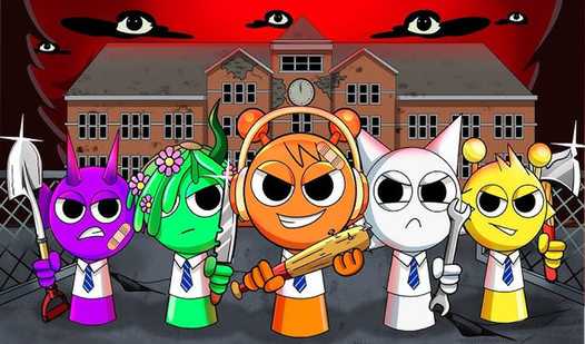 Escape from Sprunki 3D Shooter