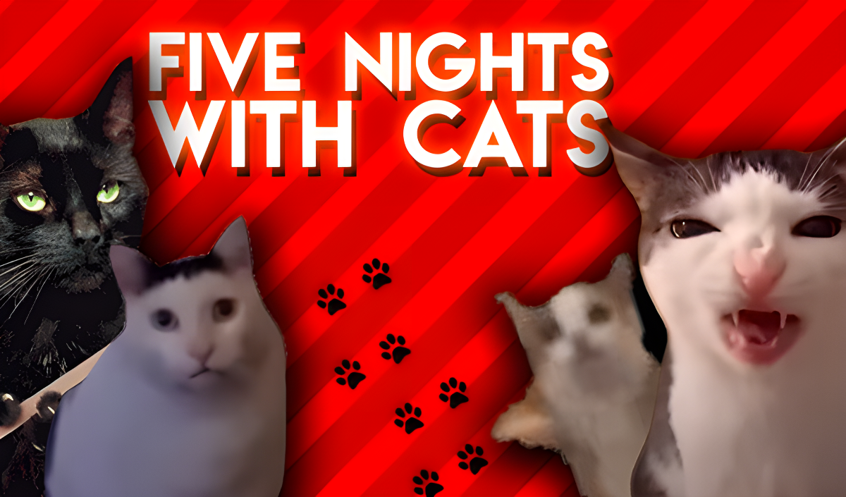 Arte da capa de Five nights with Cats