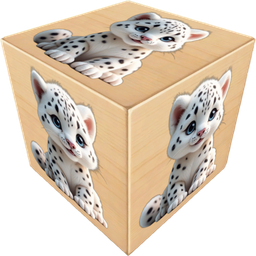 Fluffy Mahjong 3D. Disassemble The Cube