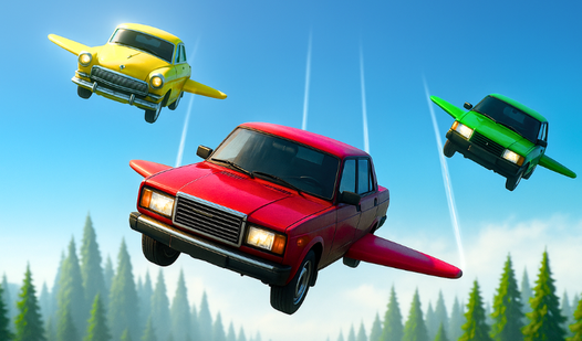 Flying Russian Car Races