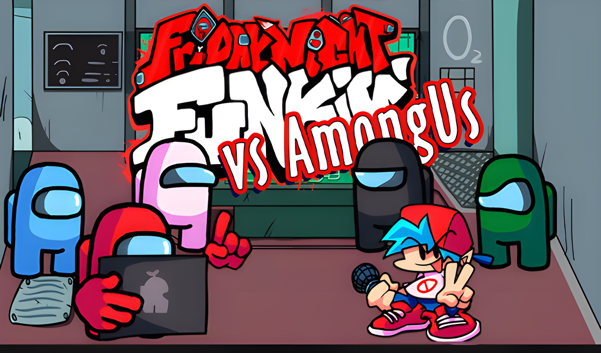 FNF vs AmongUs Coverbild
