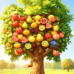Fruit Match: Colorful Trees