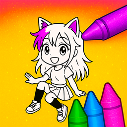 Gacha Life - Coloring Book for Girls