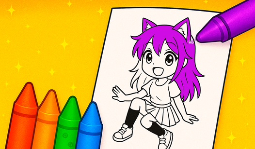 Gacha Life - Coloring Book for Girls