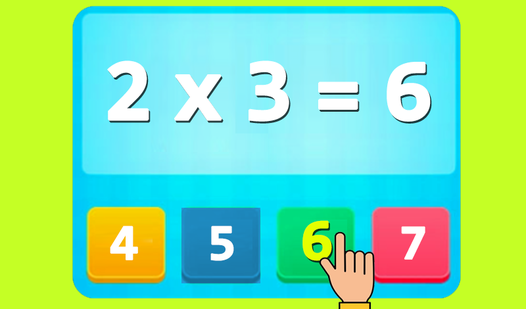 Tabela de multiplicação para crianças