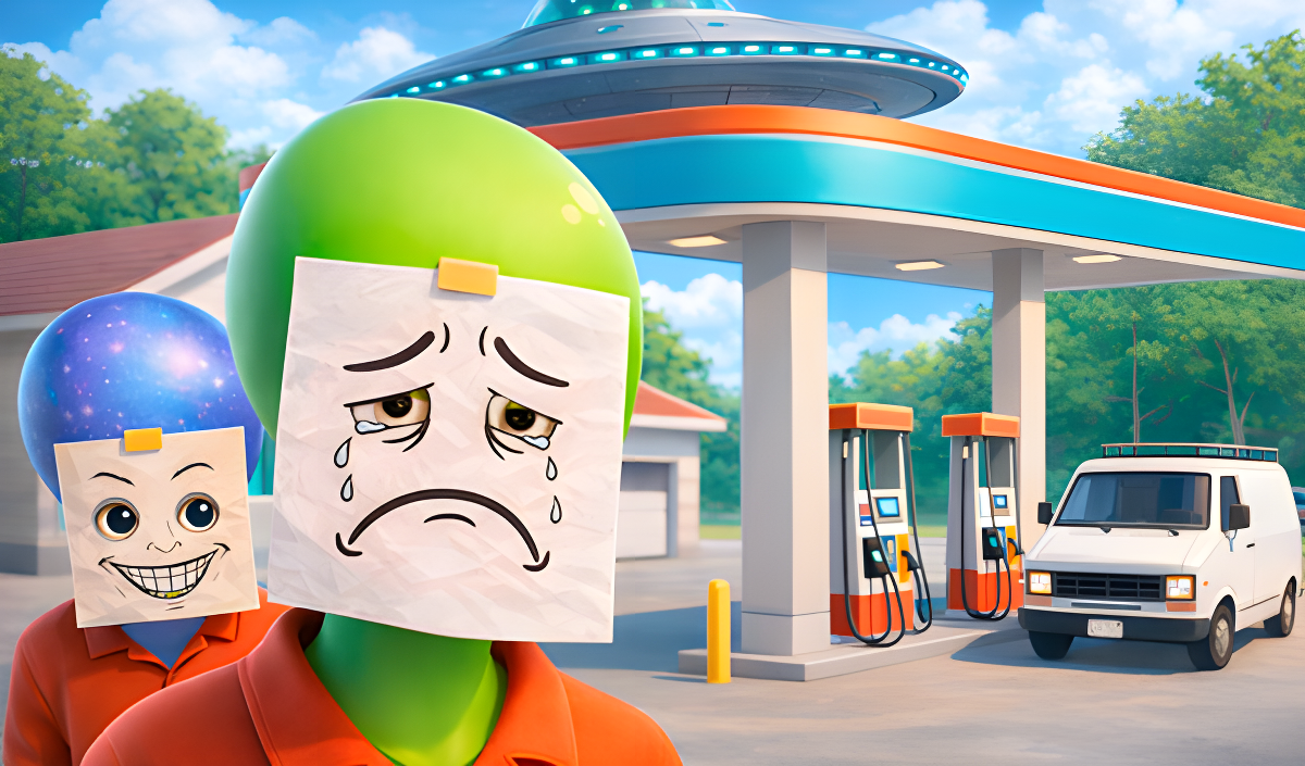 Gas Station Simulator with Aliens