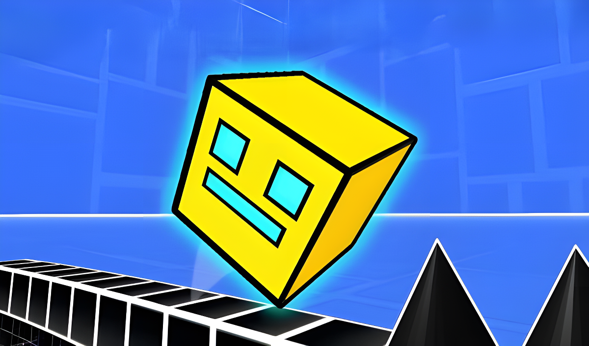 Arte da capa de Geometry Dash 3D: Build a level