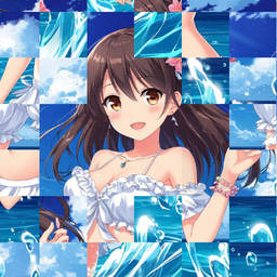 Girls on the beach puzzles