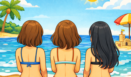 Girls on the beach