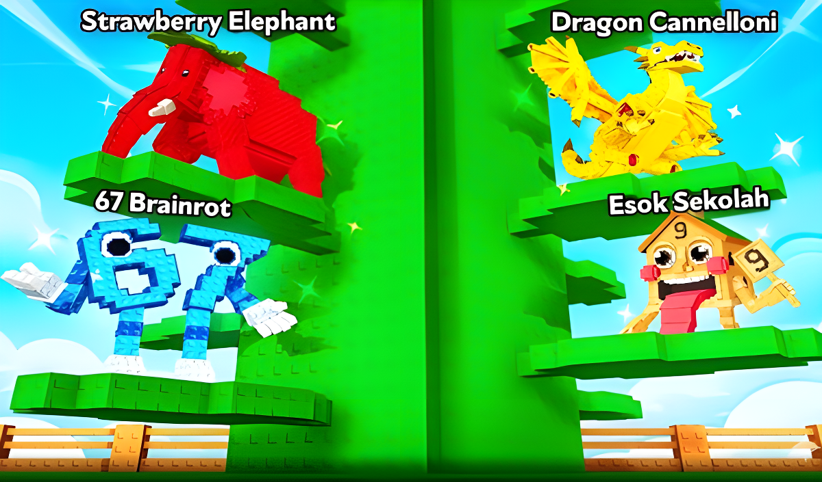 Obby Brainrot: Grow Beanstalk For Memes!