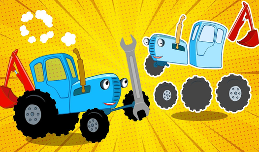 Help the Blue Tractor Cross the Pit!