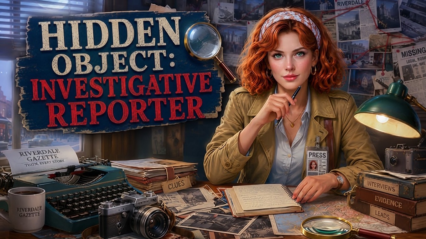 Arte da capa de Hidden Object: Investigative Reporter