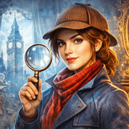 Hidden Object: Miss Holmes and her cat