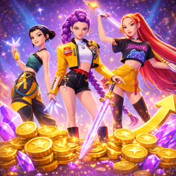 HUNTR/X: Upgrade K-pop Idols Online
