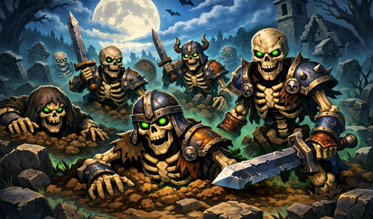 Idle Zombie Army: Skeleton War