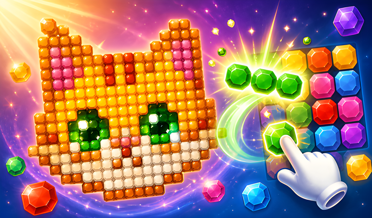 Jewel Coloring: Crystal Sorting