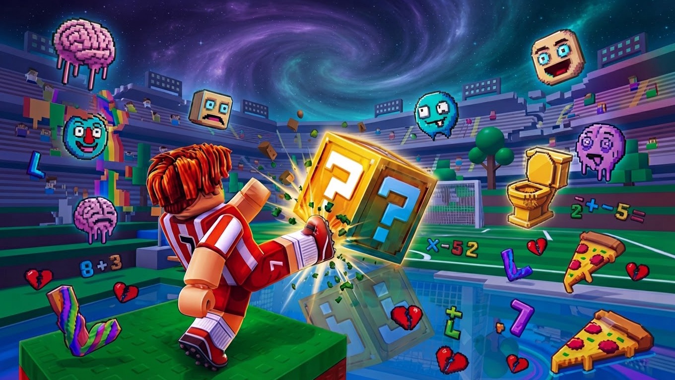 Kick the lucky block! +1 Brainrot! kapak resmi