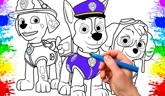 Kids Coloring Book: PAW Patrol