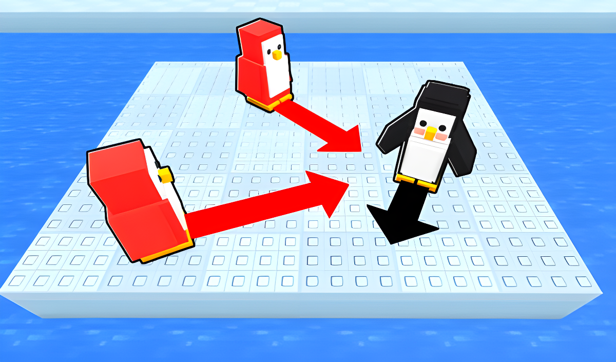Knockout - Push Penguins on Ice!