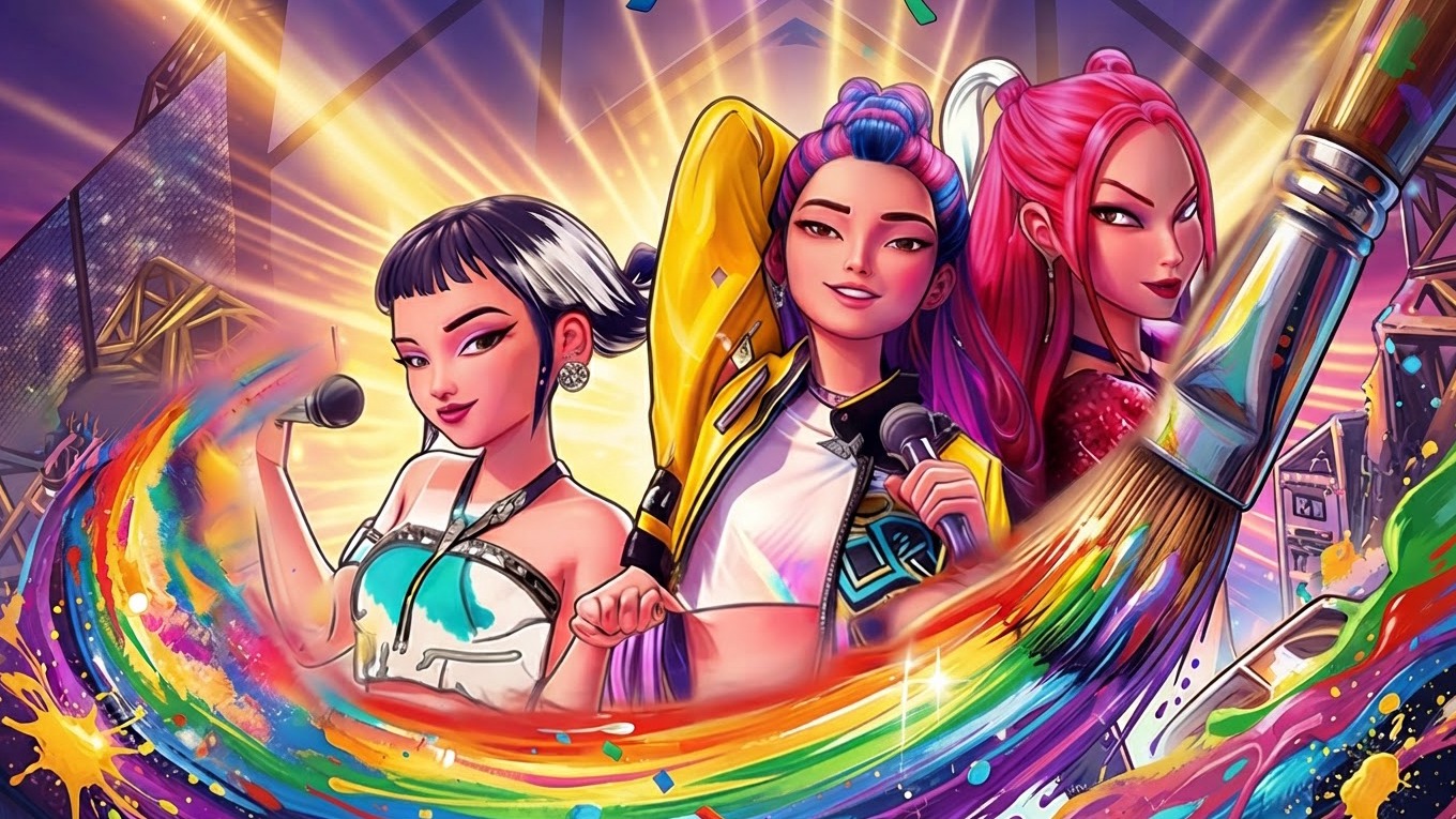Arte da capa de K-Pop Demon Hunters: Color by Number