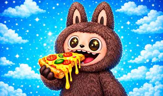 Labubu Makes Pizza!