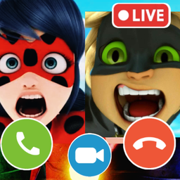Lady Bug and Cat Noir Call: Chat Prank, Video Call