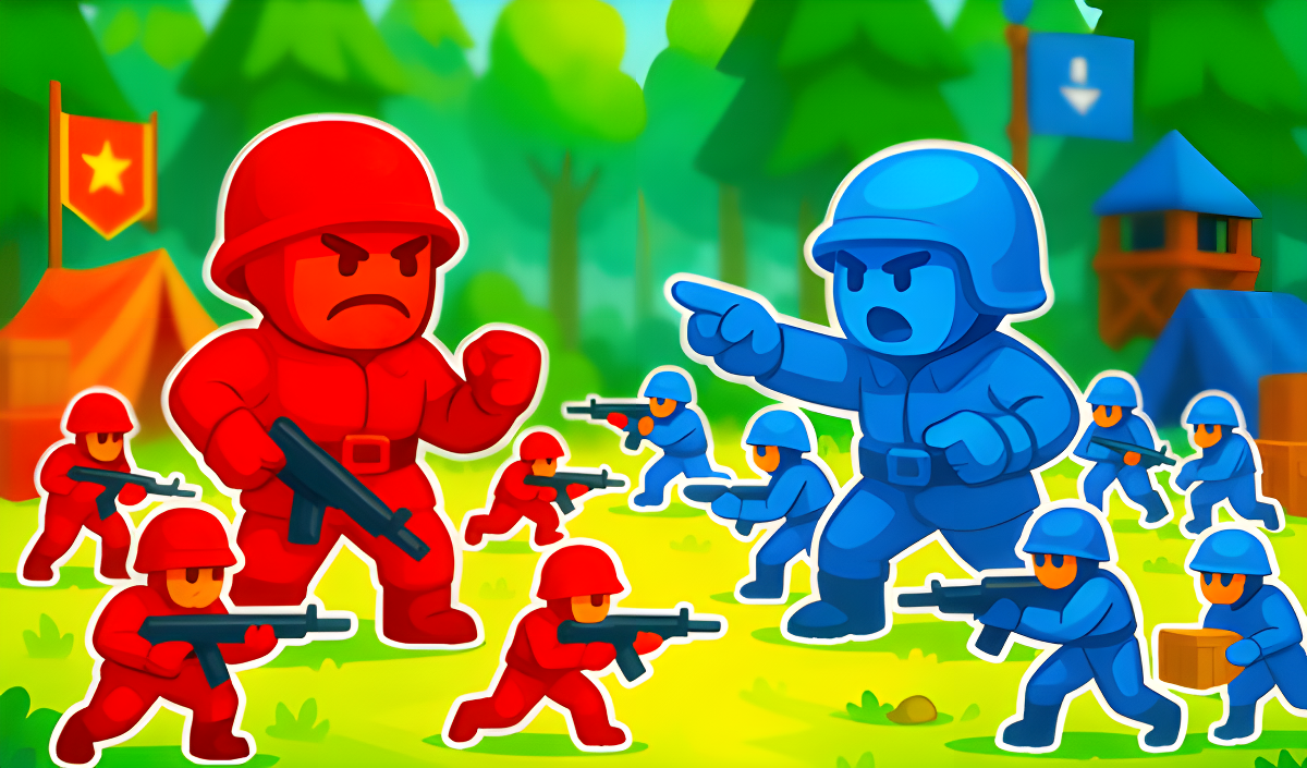 Imagen de portada de Little Commander: Red vs Blue
