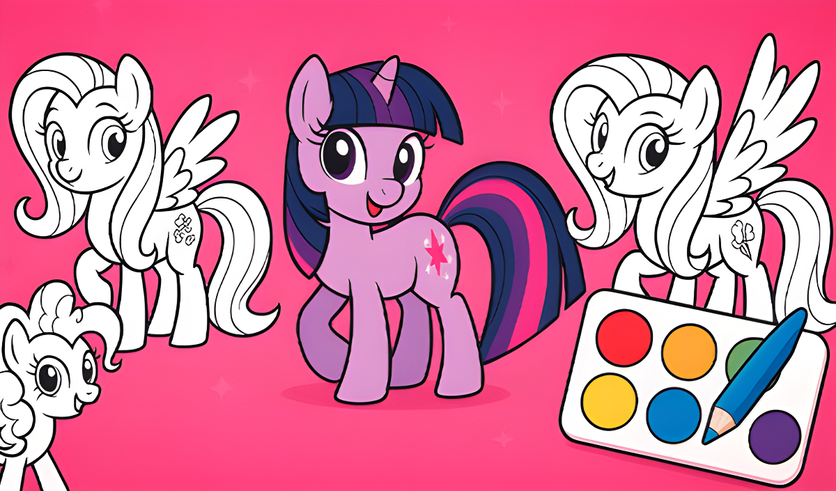 Copertina di Little Pony: Coloring Book