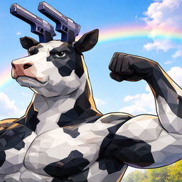 Cow run, police!