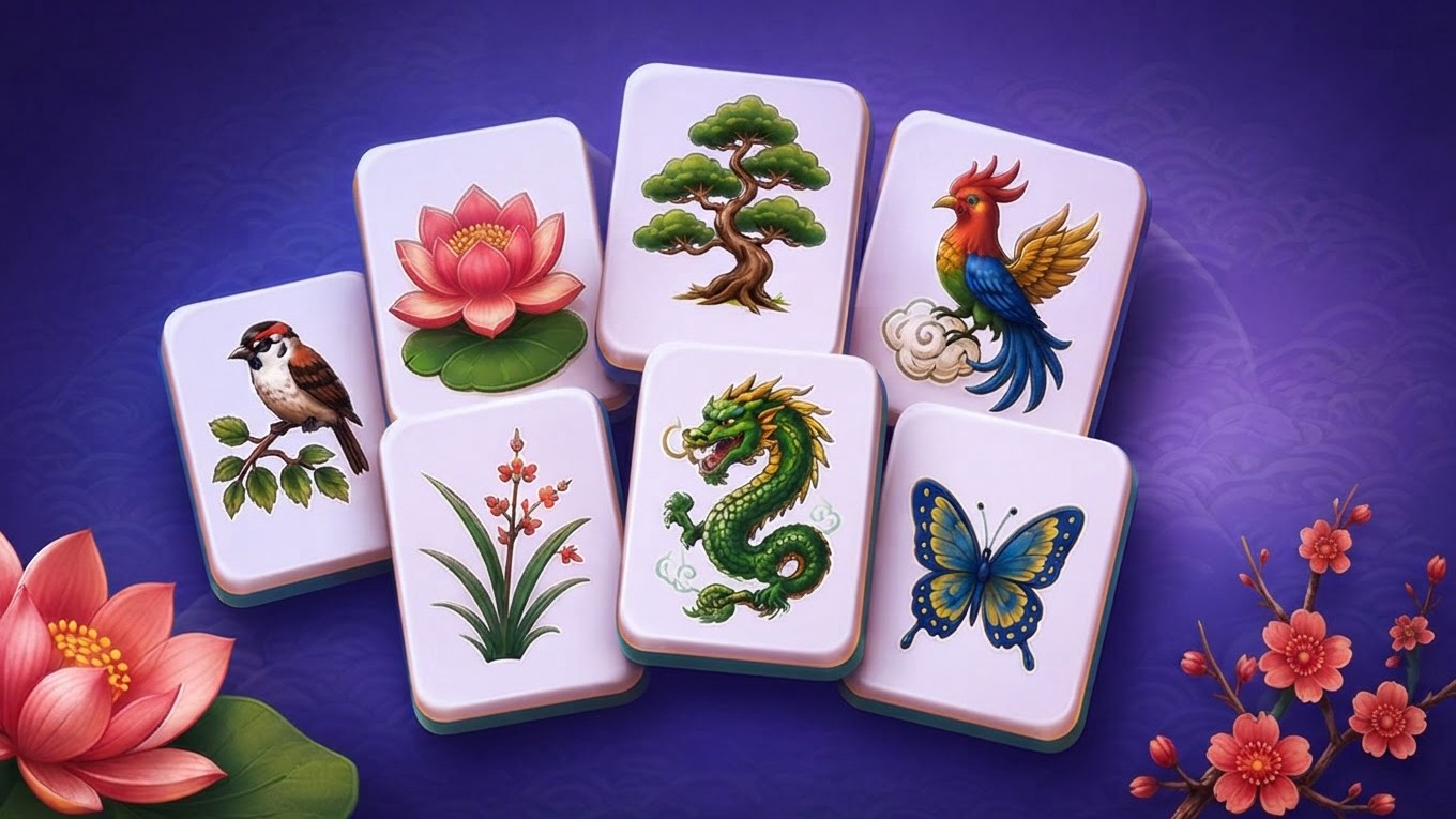 Arte da capa de Mahjong: Move the Tiles