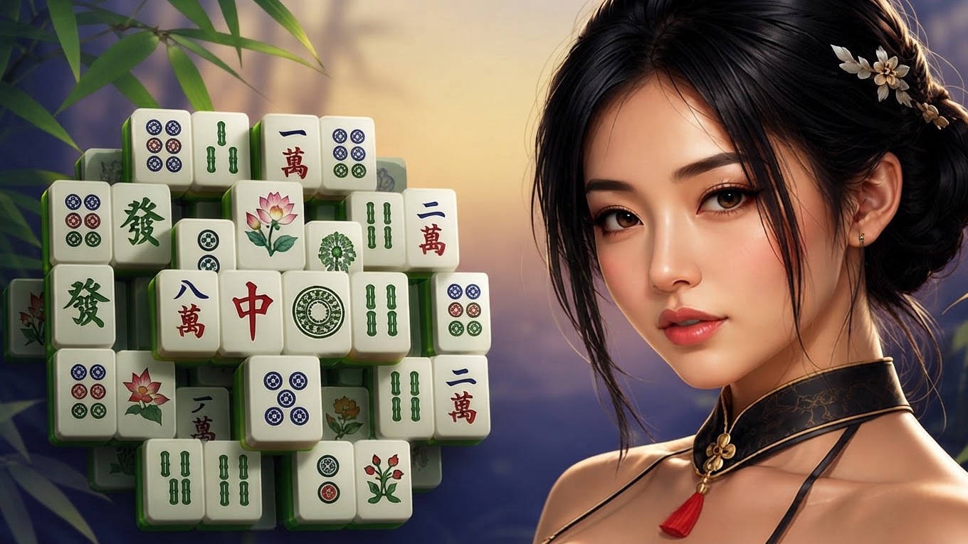 Mahjong with beauties - for adults