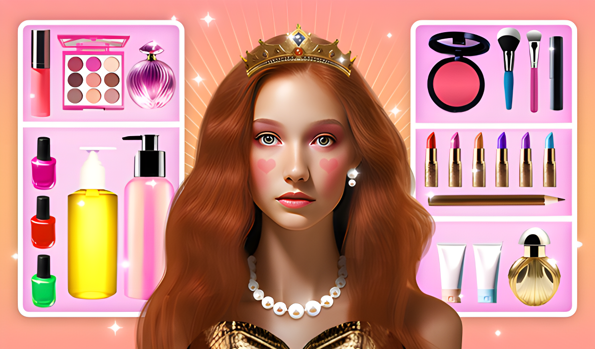 Makeup and Makeover in a Beauty Salon cover art