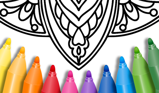 Mandala Coloring by Numbers - Flowers