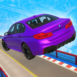 Mega ramp car stunt race