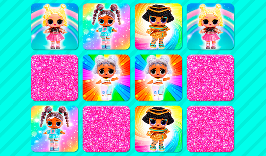 Cute Dolls Memory Game