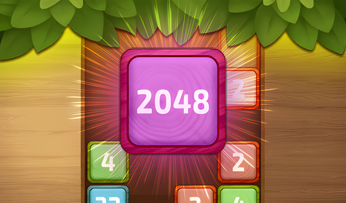Arte da capa de 2048 Blocos