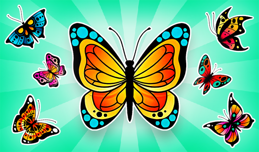Merge the butterflies: Find your butterfly!