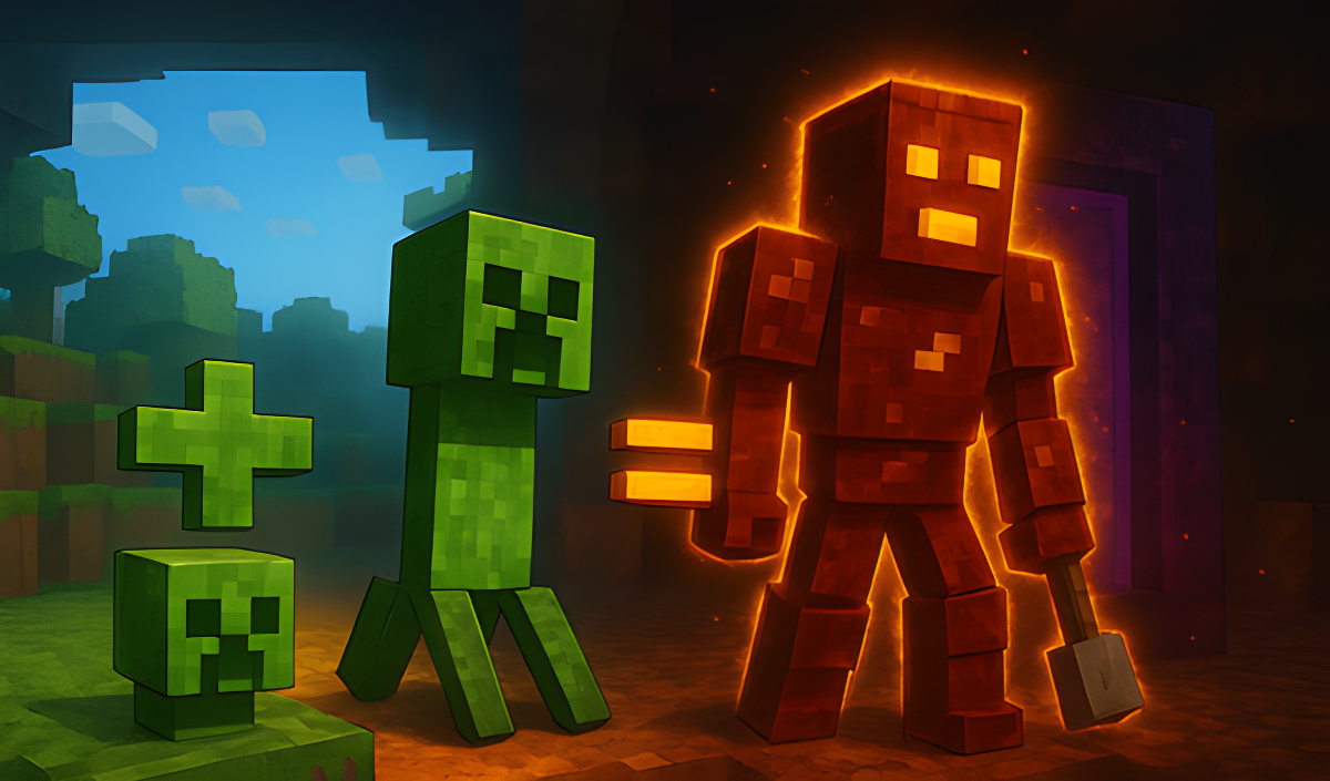 Arte da capa de Mine mod: Merging mobs