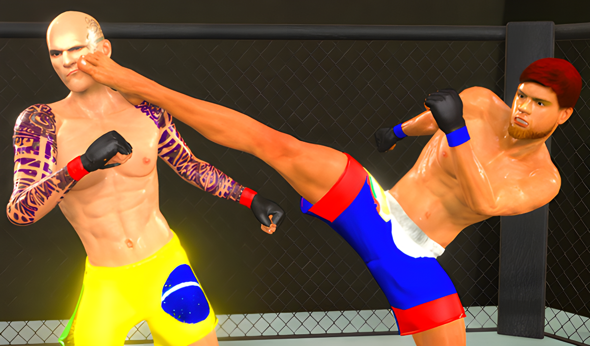 Arte da capa de MMA luta 3D