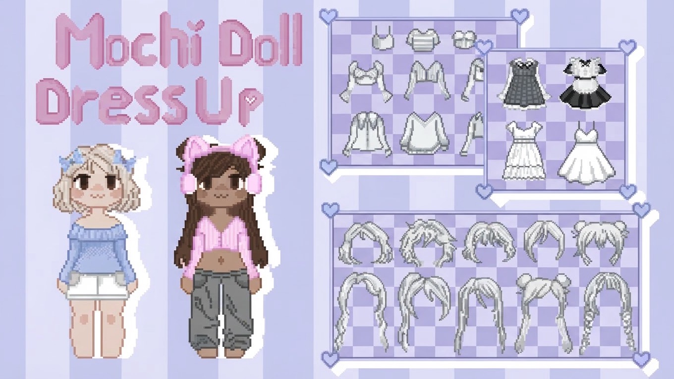 Imagen de portada de Mochi Doll Dress Up