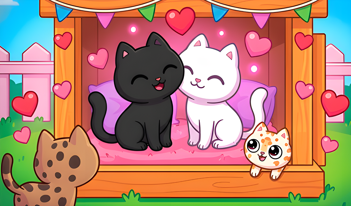 Arte da capa de My Cats: Catworld. Сozy merge