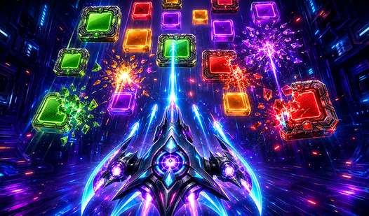 Neon Block Shooter