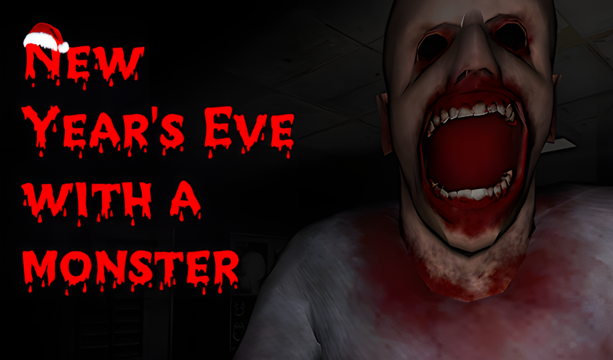 Arte da capa de New Year's Eve with a monster