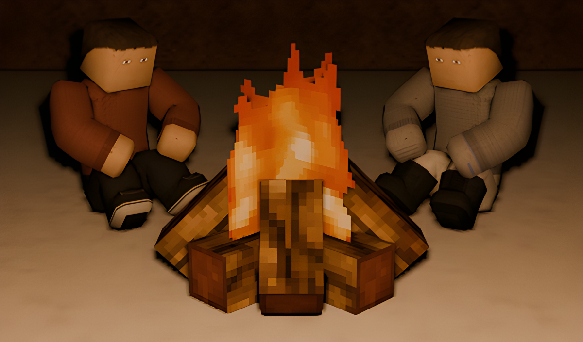 Night by bonfire cover art