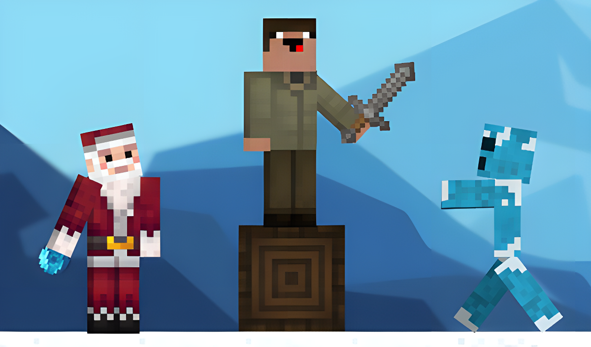 Noob and Pro save Santa cover art