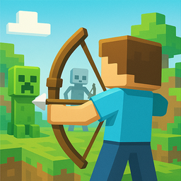 Noob Archer Craft Blocky vs Blocks Monsters