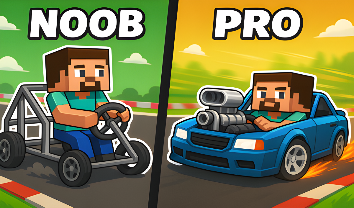 Noob vs Pro: Build a car