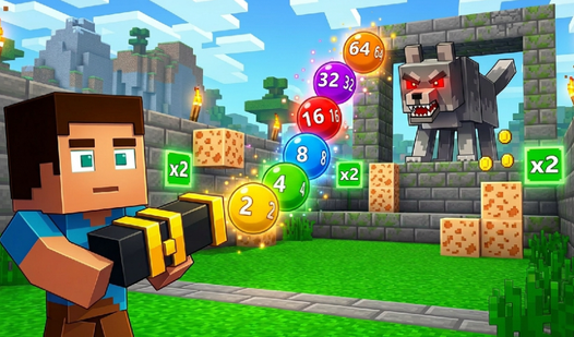 Noobik in Brick Breaker 2048