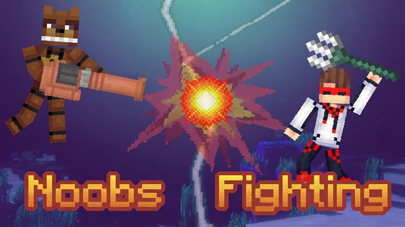 Noobs Fighting kapak resmi