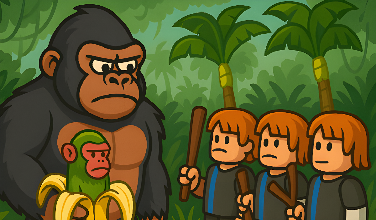 Obby: 100 Humans vs 1 Gorilla